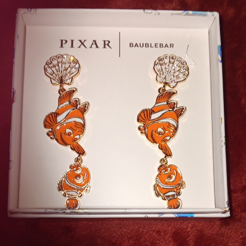 Disney Pixar BaubleBar Orange Fish Earrings